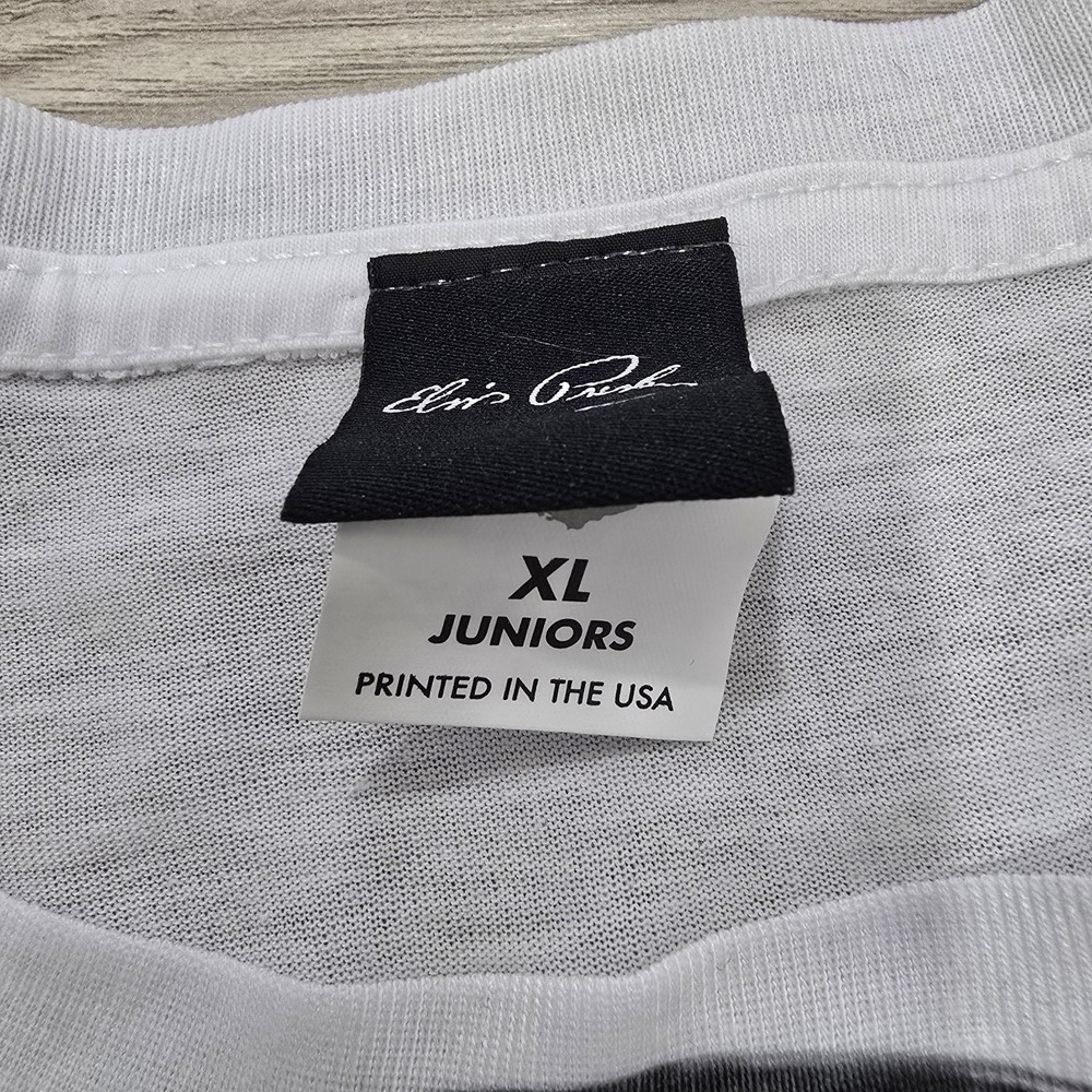 Elvis Presley Big Face Graphic Print White Shirt 2015 Youth XL - Picture 5 of 10